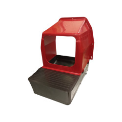 snaskove hnizdo pro slepice se sbernym kosikem na vejce atv 301635 manual nest 36x42x41 cervene 6