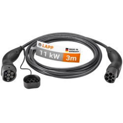 Kabel nabíjecí LAPP 75747 typ 2 11kW 20A 3 fáze 3m pro elektromobil