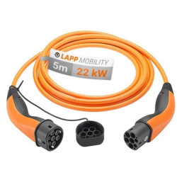 Kabel nabíjecí LAPP 61789 typ 2 22kW 32A 3 fáze 5m pro elektromobil
