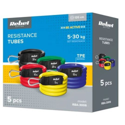 Guma posilovací REBEL Power Tube Set 5-30kg 5ks