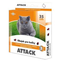 Antiparazitní obojek pro kočky STACHEMA Attack 35cm