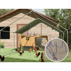vybeh pro drubez s bidlem pawhut d51 436v05sr 3x6x1 95m 13