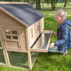 Dřevěný maxi kurník TIRANA, 3000x1520x1210 mm