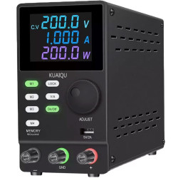 Laboratorní zdroj KUAIQU SPPS2001D 0-200V/0-1A, programovatelný
