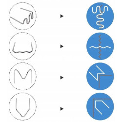 Svářecí pistole na plast H50, 600 svařovacích drátků