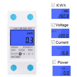 Elektroměr DDS528L, 1 fázový na DIN lištu