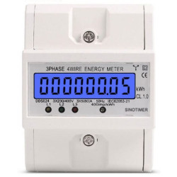 Elektroměr DDS024 3 fázový digitální na DIN lištu