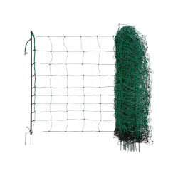 Síť pro elektrický ohradník pro ovce KERBL 27266 OVINET, 90 cm x 50 m / 2 hroty, zelená