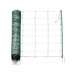 Síť pro elektrický ohradník pro ovce, kozy KERBL 27328 TITANNET 108 cm x 50 m / 2 hroty, bílozelená
