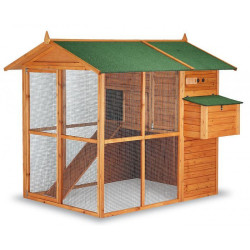 Dřevěný kurník BRUSEL MAXI, 1930x1770x1730 mm