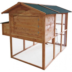 Dřevěný kurník BRUSEL MAXI, 1930x1770x1730 mm