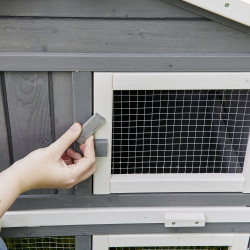 Dřevěná králíkárna REYKJAVÍK, 2100x540x855 mm