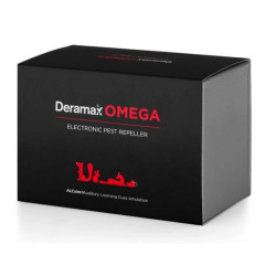 Deramax‐Omega ‐ Ultrazvukový odpuzovač‐plašič kun a hlodavců II. generace