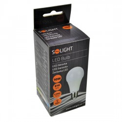 Solight LED žárovka, klasický tvar, 10W, E27, 4000K, 270°, 810lm