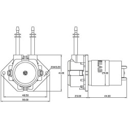Peristaltické čerpadlo INTLLAB DP-DIY 12VDC, 5-40ml/min