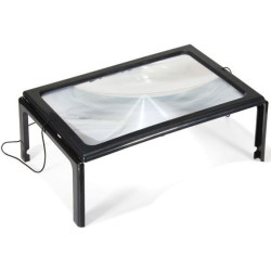 Čtecí lupa A4 v rámečku s LED světlem TIPA 2121