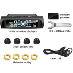 Monitorování tlaku v pneumatikách TPMS E-ACE K01, vnější senzory