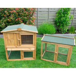 Dřevěná králíkárna MILEVSKO, 1450x530x835 mm