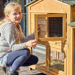 Dřevěná králíkárna REGENSBURG, 1460x460x940 mm