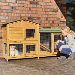 Dřevěná králíkárna REGENSBURG, 1460x460x940 mm