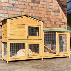 Dřevěná králíkárna REGENSBURG, 1460x460x940 mm