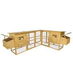 Dřevěný kurník ISTANBUL DELUXE, 2800 x 2200 x 1000 mm