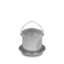 Napájecí kbelík pro drůbež, kovový, 5 litrů - GAUN 12051