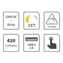 Lampa stolní GETI GTL105B