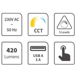 Lampa stolní GETI GTL105W