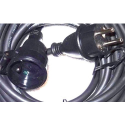 Prodlužovací přívod 10m-spojka,3x1,5mm2,16A, IP44, guma