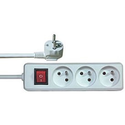 Prodlužovací přívod 1,5m-3x10A+vypínač,3x1mm2