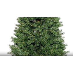 Umělý vánoční stromek - Jedle Tajga 130 cm PE + PVC - 3D jehličí