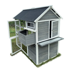 Dřevěný kurník s výběhem Bejrút, 195x140x180 cm