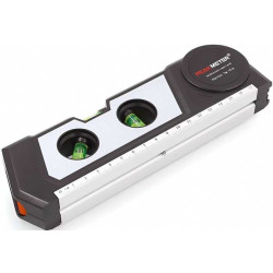 Laserová vodováha s metrem 3m, 2x laserová linka, PM1001