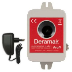 Deramax Profi ultrazvukový odpuzovač kun a hlodavců s adaptérem