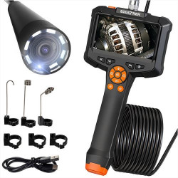 Endoskopická inspekční kamera IP 67, 8 LED, 5 m BIGSTREN
