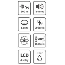 Obojek elektronický výcvikový GETI GPT02