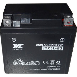 Pb akumulátor JYC JTX5L-BS AGM pro motocykly 12V/5Ah pravý