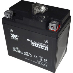 Pb akumulátor JYC JTX5L-BS AGM pro motocykly 12V/5Ah pravý