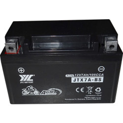 Pb akumulátor JYC JTX7A-BS AGM pro motocykly 12V/7Ah levý