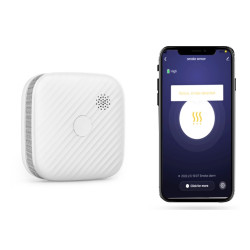Hütermann Wifi detektor kouře F153-W TUYA Smart s certifikací EN14604.