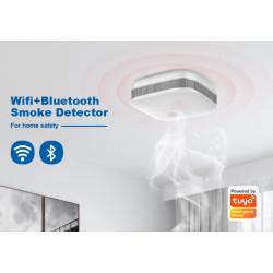 Hütermann Wifi detektor kouře F153-W TUYA Smart s certifikací EN14604.