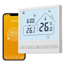 WIFI Termostat programovatelný týdenní HT047W-NC 3A s bezpotenciálovým kontaktem