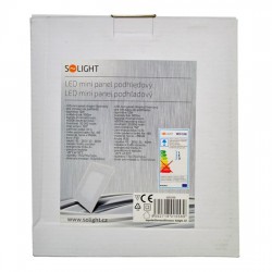 Solight LED mini panel, podhledový, 12W, 900lm, 4000K, tenký, čtvercový, bílý