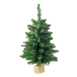 Mini stromek MagicHome Leo, jedle v jutě, extra hustý, 60cm