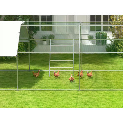 hrad pro slepice pawhut d51 401v00nd 140x86cm 6