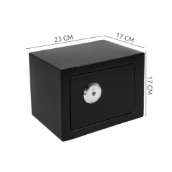 Trezor s mechanickým zámkem 230x170x170mm černá