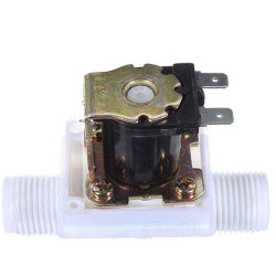 Elektromagnetický ventil 24V na vodu plastový, příruby G1/2”, NC