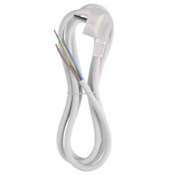 Flexo šňůra PVC 3× 1,5mm2, 2m, bílá