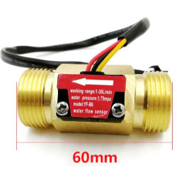 Mosazný průtokoměr YF-B6 3/4” 1-30L/min